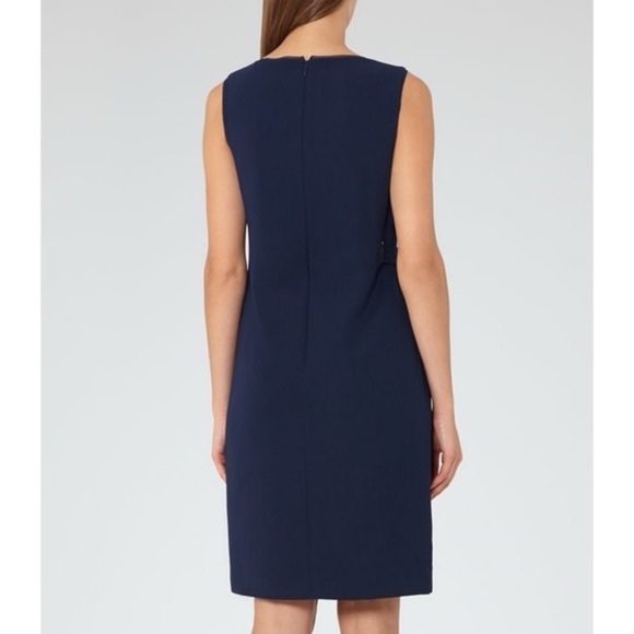 REISS Midnight Blue LIBRA sleeveless midi dress size 6 - Picture 16 of 16